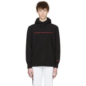 032c The Beatings Will Continue Hoodie Size S Mens Black Sweatshirt